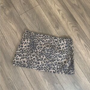 Leopard micro skirt